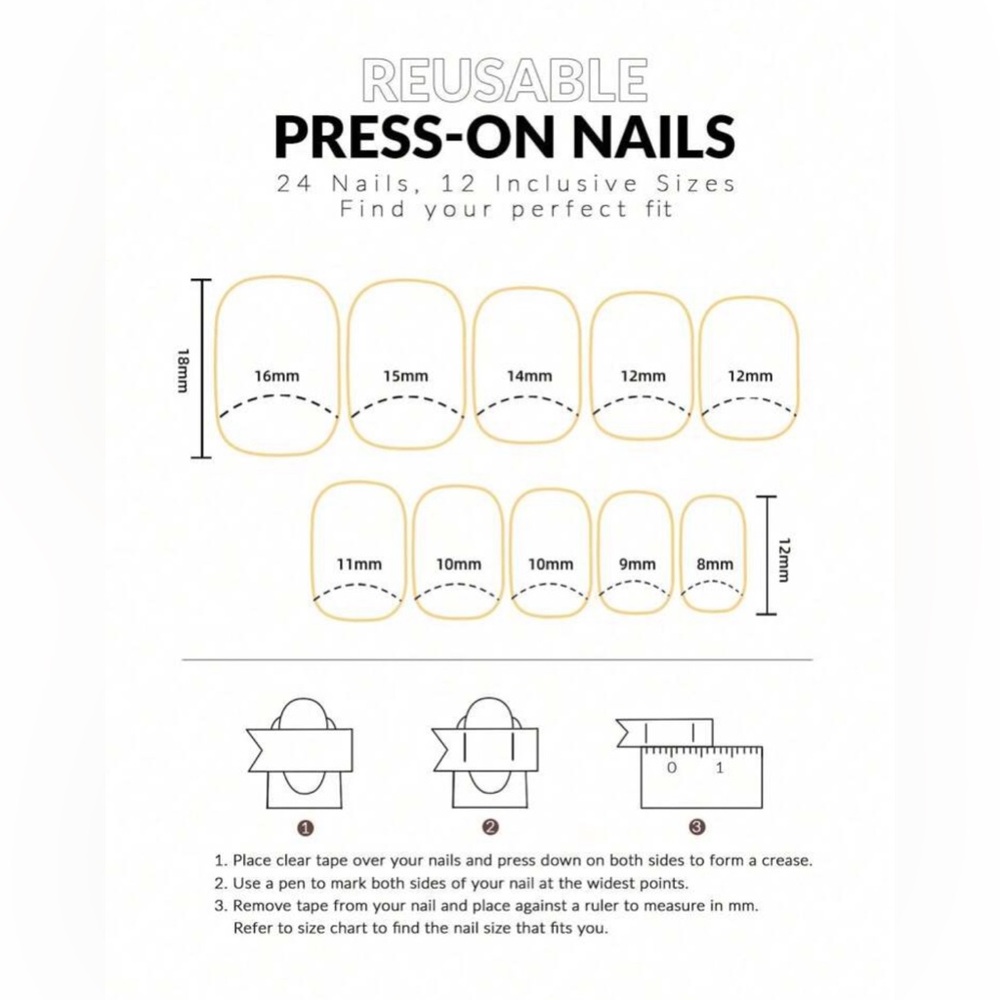 24 Short Square Nails, NIB - Picture 5 of 5